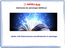 Load image into Gallery viewer, #45 - Determinarea semnificatorilor în astrologie