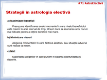 Load image into Gallery viewer, #71 Astrologia electivă - elemente de bază
