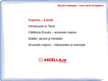 Load image into Gallery viewer, Alegeri ințelepte -curs online Tarot pentru începători