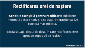 #82 Rectificarea hărții natale